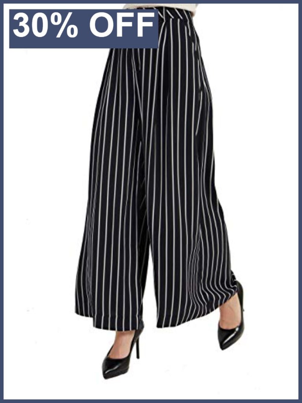 High Waist Wide Leg Palazzo Business Casual Pants